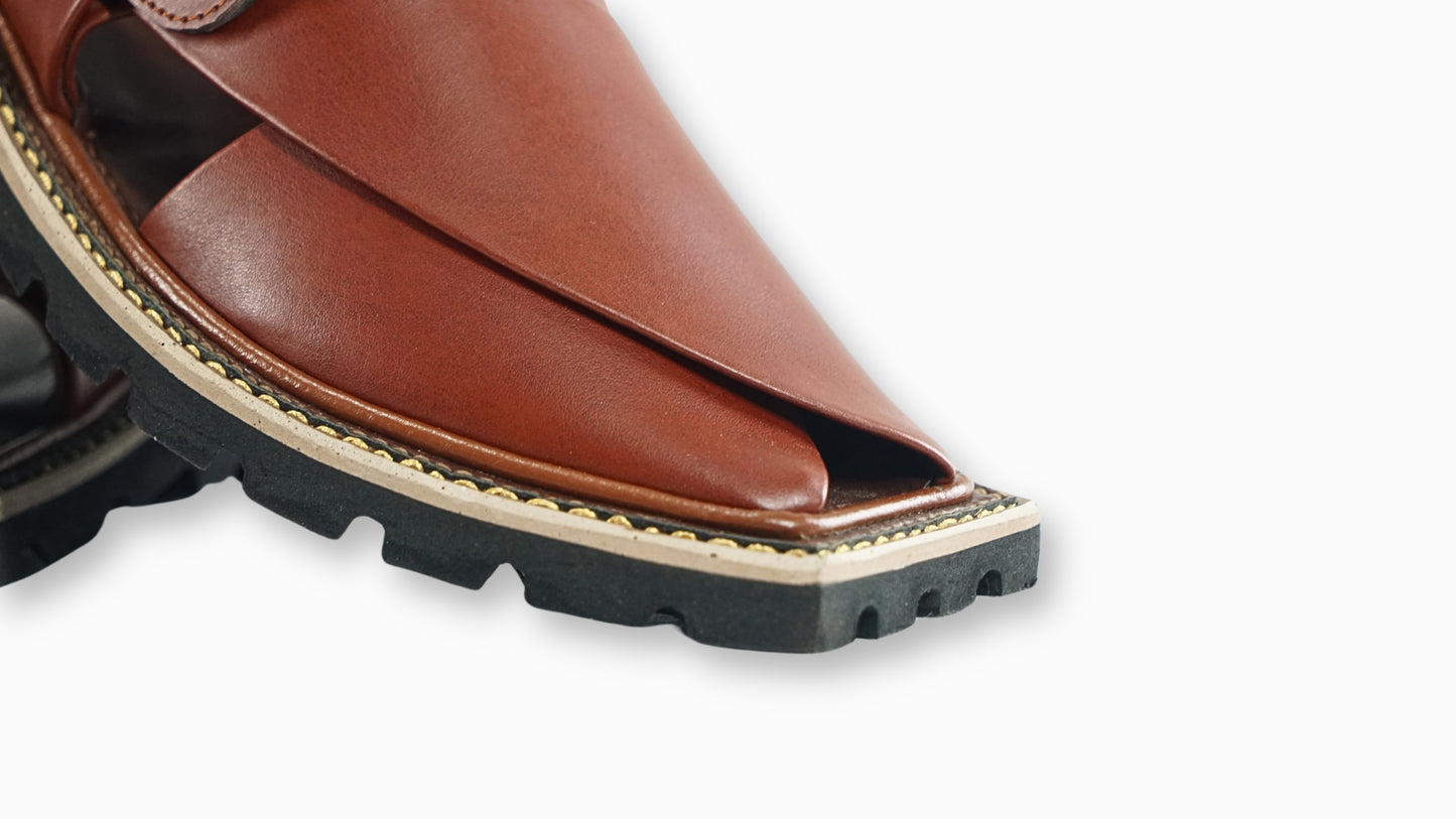 Maroonish Brown | Peshawari Sandale