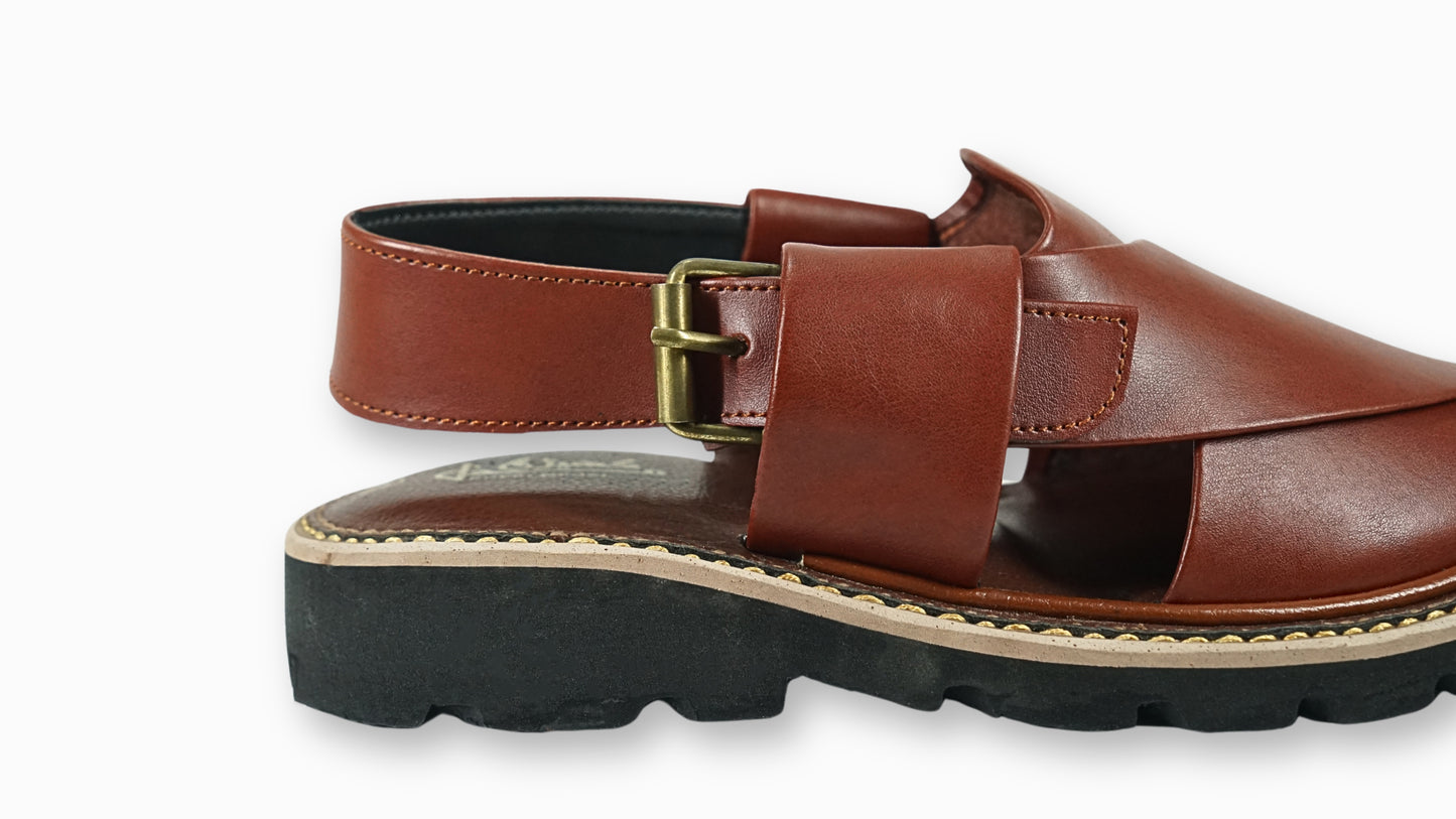 Maroonish Brown | Peshawari Sandale