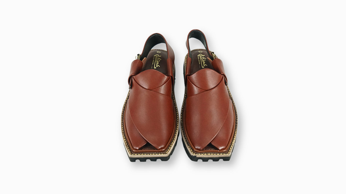 Maroonish Brown | Peshawari Sandale
