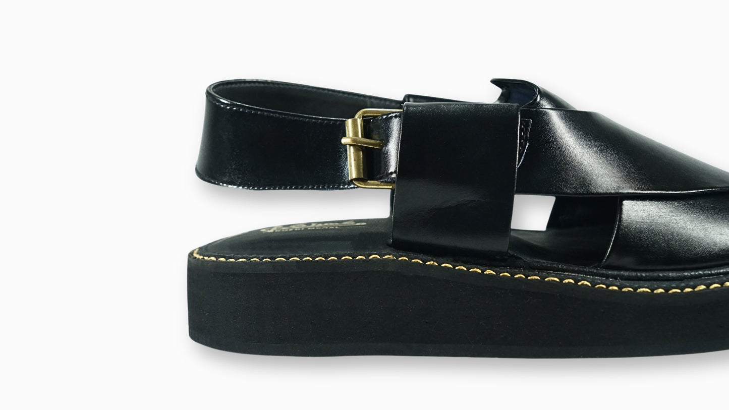 Black Captain | Peshawari Chappal