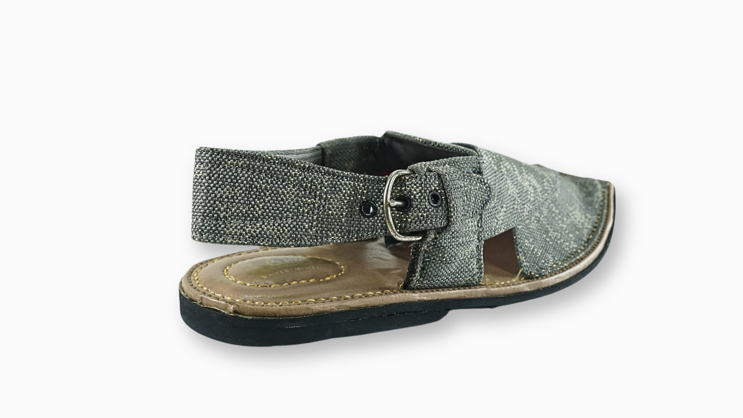 Grey Jeans Peshawari Sandals – Stylish & Breathable Design