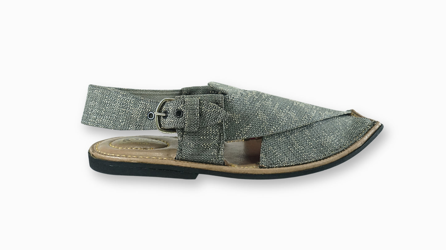 Grey Jeans Peshawari Sandals – Stylish & Breathable Design