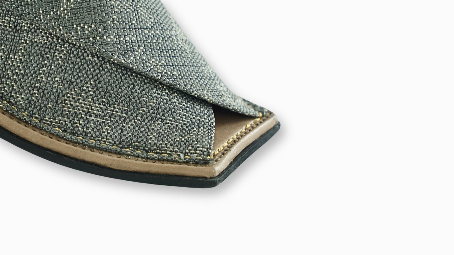 Grey Jeans Peshawari Sandals – Stylish & Breathable Design