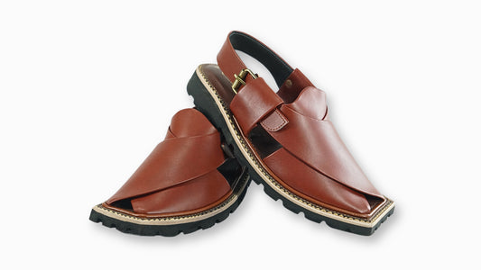 Maroonish Brown |  Peshawari Sandale