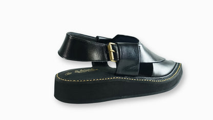 Black Captain | Peshawari Chappal