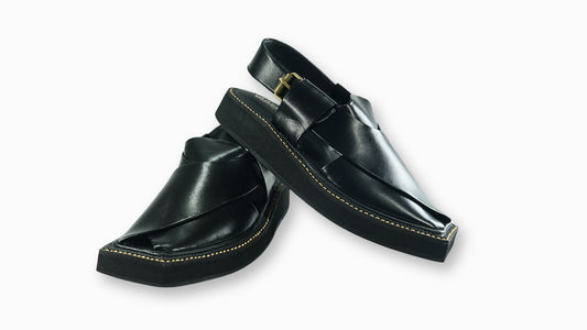 Black Captain | Peshawari Chappal