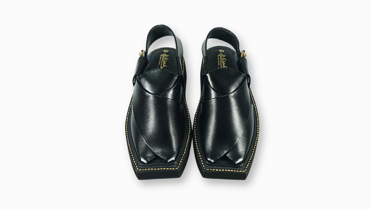 Black Captain | Peshawari Chappal
