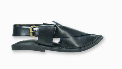 Classic Black Peshawari Sandal Regular Fit for Men