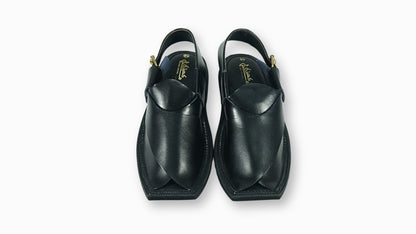 Classic Black Peshawari Sandal Regular Fit for Men