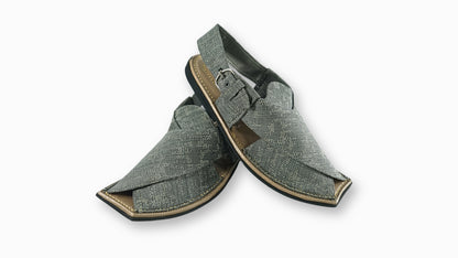 Grey Jeans Peshawari Sandals – Stylish & Breathable Design